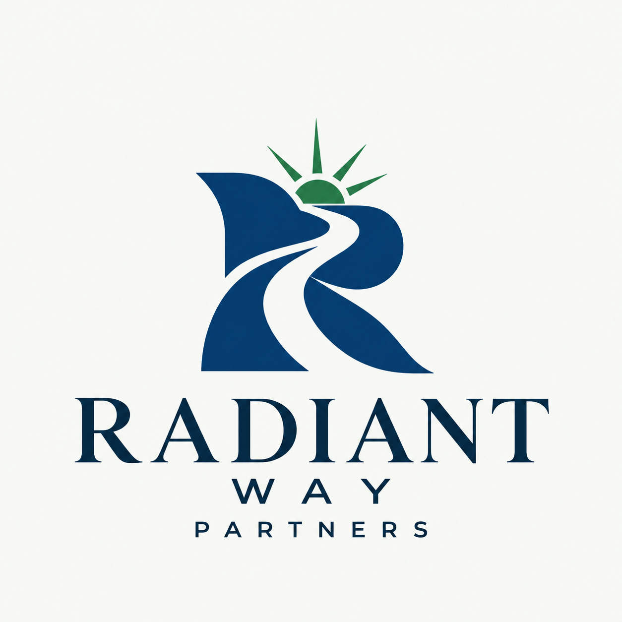 Radiant Way Partners — a blue path leading to a sunrise